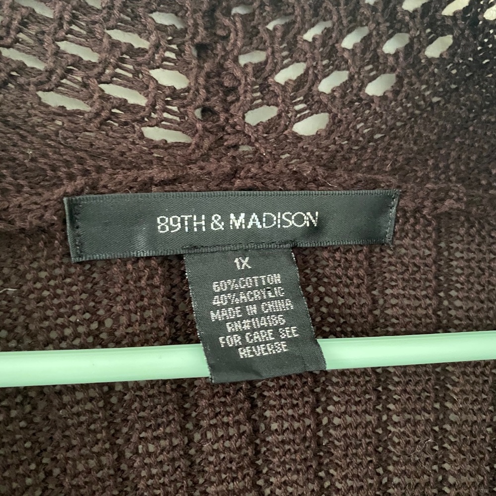 89th & Madison Brown Cardigan - Picture 7 of 11
